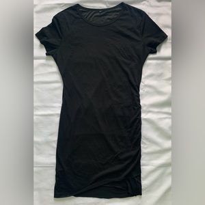 Casual Black T-Shirt Mini Dress